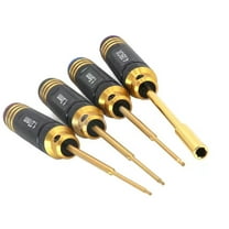 1.27/1.3/1.5mm Hex Screwdriver 4.0 Nut Driver Wrench for Axial SCX24 Aluminium Steel Combination RC Tool Set