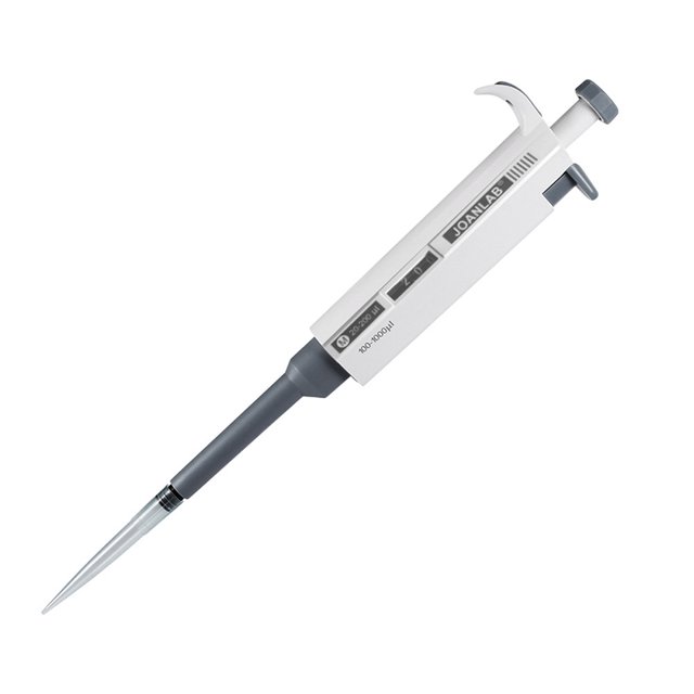 CAROOTU Pipettor Single Channel Adjustable Volume Micro Pipettes Lab Transfer Pipettes Visible