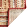 thumbnail image 7 of Unique Loom Baja Outdoor Collection Area Rug - Ensenada (7' 10" x 10' Rectangle Burgundy/Green), 7 of 7