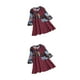 thumbnail image 3 of Qarigey Blusa de manga larga con cuello y estampado extragrande para mujer de primavera Vino Tinto/XXXXL 2piezas Qarigey CBP336563, 3 of 5
