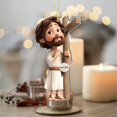 thumbnail image 4 of Jesu Ornament 2D Flat Acrylic Backpack Car Pendant Ornament, 4 of 6