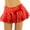 Red, variant on Ediodpoh Carnival Leather Skirt Women Irregular Short A Line Pleated Leather Mini Skirt Skirts for Women Gold S