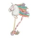 thumbnail image 5 of Juguete de caballo de poste, cabeza de animal de peluche, decoración con poste, juego de simulación, peluche divertido Blanco, 5 of 9