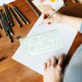 thumbnail image 4 of 2pcs Drawing Templates Rulers Circle Template Circle Stencil Geometric Stencils Drafting Tools Circle Drawing Tool Drawing Templates, 4 of 8
