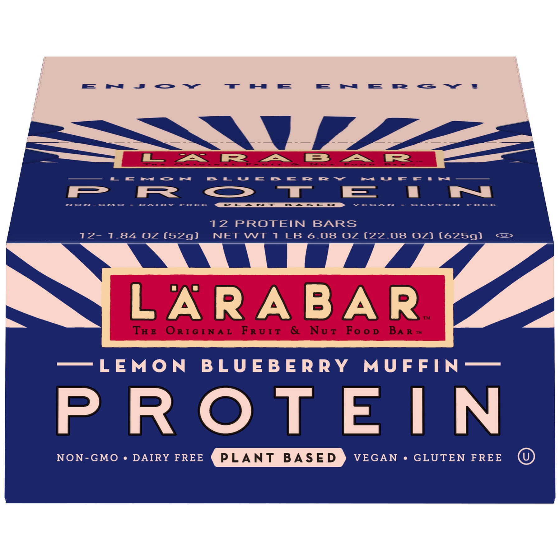Larabar Protein Bar, Lemon Blueberry Muffin, 12 Ct, 11g PlantBased