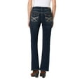 thumbnail image 2 of WallFlower Luscious Curvy Bootcut Mid-Rise Insta Stretch Denim Juniors Jeans for Women, Evan, 7, 2 of 4