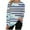 Blue, variant on hotojiny Sweatshirts for Women Oversized Crewneck Long Sleeve Pullover Tops Side Slits Printed Casual Sweatshirts