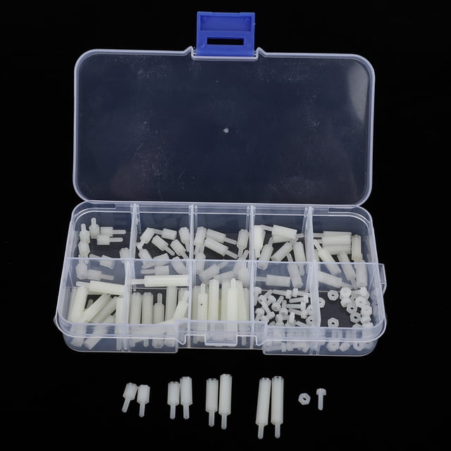 Nylon Nut,140pcs box M2 Nylon Screw Nut Assortment Kit Nylon Screw User-Friendly Design