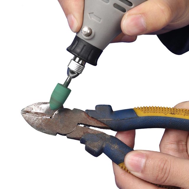 5 unids/set cabezales de pulido de goma cónica cilíndrica herramienta abrasiva de pulido Likrtyny Piezas de repuesto para herramientas