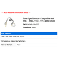 thumbnail image 2 of Turn Signal Switch - Compatible with 1984 - 1986, 1988 - 1994 GMC K2500 1985 1989 1990 1991 1992 1993, 2 of 2