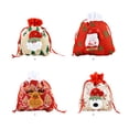 thumbnail image 4 of Bewildely Bolsa de regalo, bolsas de dulces, calcomanía reutilizable para el hogar, decoración navideña multiusos, accesorios para festivales, diseño Kits de decoración para fiestas Ciervo Bewildely HA070785-03, 4 of 6