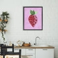thumbnail image 2 of Stupell Industries Bright Speckled Strawberry Black Framed Floater Canvas Wall Art, design by Camila Juncos, 21 x 17, 2 of 9