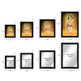 thumbnail image 4 of IBA Indianbeautifulart Lord Krishna Picture Frame Religious Poster Black Wall Frame Deity Photo Frame Wall Decor&nbsp;For Home/ Office/ Temple-6 x 8 Inches, 4 of 7