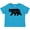 Turquoise, variant on Inktastic California Black Bear Silhouette Boys or Girls Toddler T-Shirt