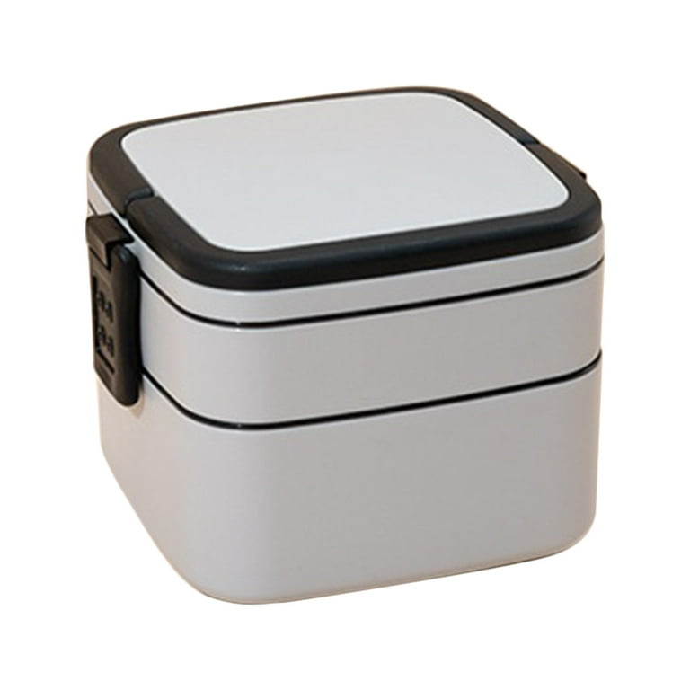 Rusr 1000ml Bento Box Leakproof Safe Square Food Thermos Lunch Box Thermal for Office, Adult Unisex, Size: Small, Gray