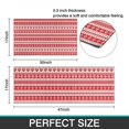 thumbnail image 7 of Red and White Christmas Pattern Kitchen Rugs Sets Of 2,Anti Fatigue Kitchen Mat Rugs Non Slip Washable,Decorative Kitchen Floor Mats for Kitchen,Sink,Laundry,17"x30"+17"x47", 7 of 7