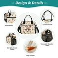 thumbnail image 3 of Cow on Flowers Cooler Bag Lunch Bag Soft Cooler Cooling Tote Insulated Lunch Box for Adult Men Women, 3 of 6