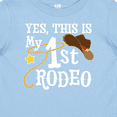 thumbnail image 4 of Inktastic Yes, This is My 1st Rodeo Cowboy Hat with Red Band, Lasso Boys or Girls Baby T-Shirt, 4 of 5