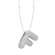 thumbnail image 1 of Collar Colgante de Oro Collar de Carta Incrustado con Collar de Cobre Hueco, Collar Colgante de Diamante de Carta Collar de Carta de Oro, 1 of 3
