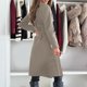 thumbnail image 5 of Abrigo informal de manga larga sin capucha y chaquetas para otoño e invierno para mujer, abrigo informal de manga larga con cuello de traje, cárdigan liso con botones, abrigo cortavientos para mujer., 5 of 9
