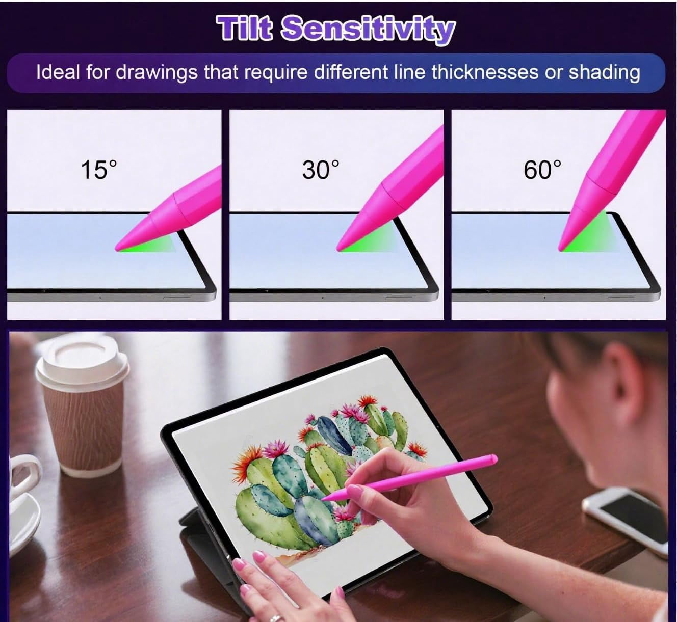 xzyuan Stylus Pen for iPad A16 11th/10th Palm Rejection & Fast Charging Pen 2025-2018 Stylus Pencil for iPad 11th/A16/10/9/8/7/6th,Pro 12.9/11/13 inch M4,Air M2/M3/5/4/3,Mini A17/5th/6th