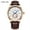 GoldenShellWhiteFaceBrownBelt, variant on Men's Quartz Watch Waterproof Wristwatches 797276874258
