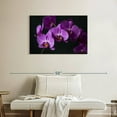 thumbnail image 2 of Elephant Stock Fancy Purple Orchids Wall Art - Horizontal Canvas Wall Art - Living Room Wall Decor - Floral And Botanical Canvas - Purple And Green Decor - 36" x 24", 2 of 8