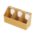 thumbnail image 4 of Comedero para pájaros y palomas, caja colgante con tres orificios, comida para pájaros y palomas, alimentador para aves y pollos, jaula de cría, periq, 4 of 8