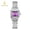 Silver shell, purple surface, steel strap, variant on New square women's watch, classic steel band, fashionable quartz wristwatch, trendy business women's wristwatch