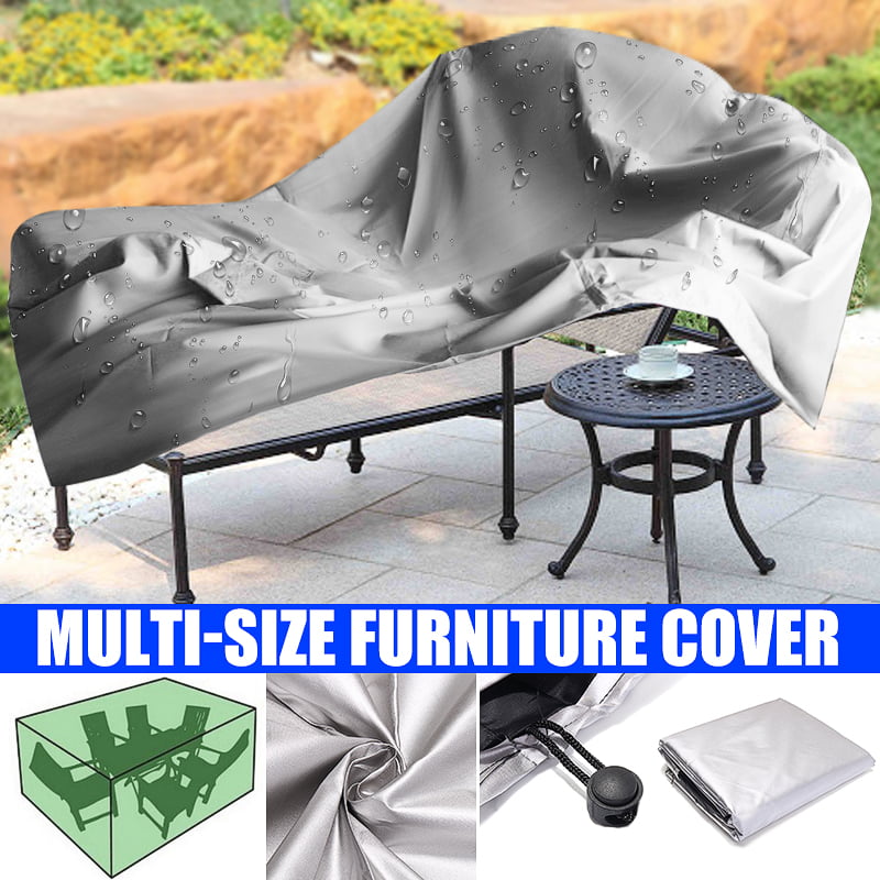 Garden Furniture Covers,Outdoor Furniture Cover 210D Heavy Duty Oxford Polyester Rectangular Patio Table Covers Waterproof,Windproof & Anti-UV Patio Furniture Covers 90 * 90 * 90 cm