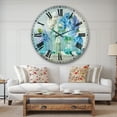 thumbnail image 2 of Coastl Flowers Bouquets' Nautical & Coastal Oversized Metal Clock, 2 of 3