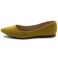 thumbnail image 2 of Ollio Women's Ballet Comfort Light Faux Suede Multi Color Shoes Flats ZM1038, 2 of 6