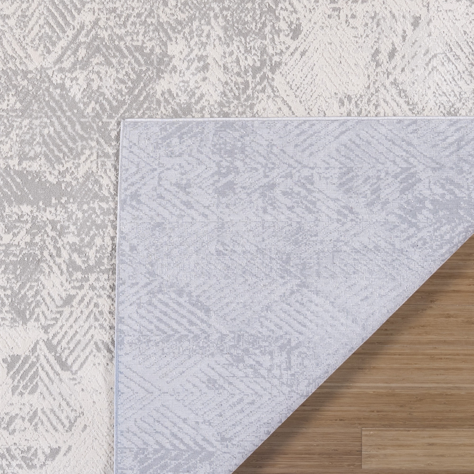 Gertmenian Eden Zac Polyester Gray Non-Slip Abstract Indoor Area Rug, 8x10