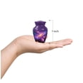 thumbnail image 3 of Star Galaxy Funeral Cremation Urn For Ashes Male - 10 Inch Purple Urn For Women - Blue Urns For Adults Man And Woman, 1 Large And 4 Keepsake Urns For Human Ashes Adult Female, 3 Inch, 3 of 7