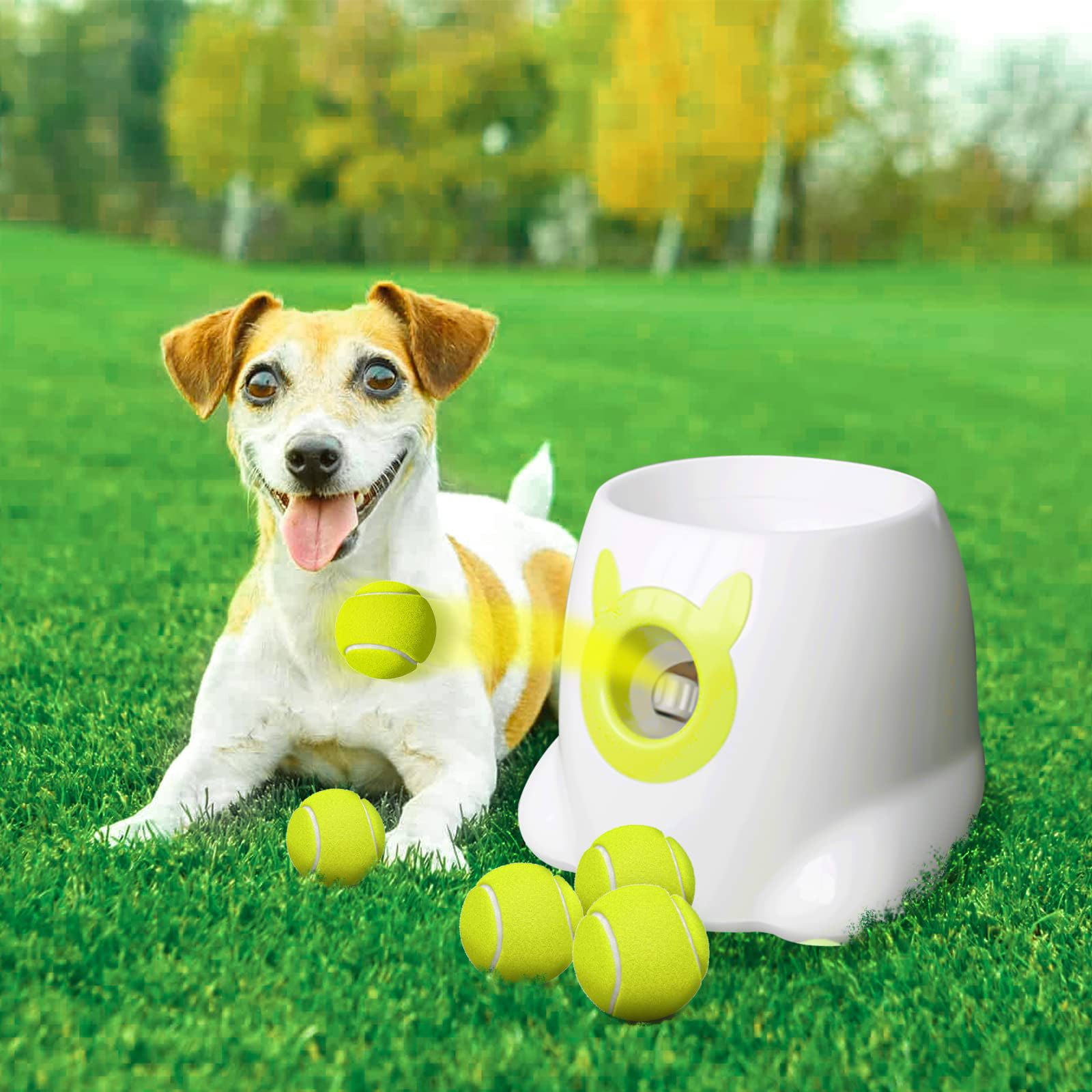 Zunate Dog Automatic Ball Launcher Set, Interactive Dog Toy for Enrichment,  3 2inch Tennis Balls Included, USB Rechargeable 2200mAh Battery, 10-30 Ft,  for Outdoor Indoor - Yahoo Shopping