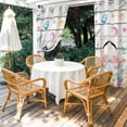thumbnail image 4 of Outdoor Curtains for Patio Waterproof, Easter Outdoor Privacy Panels Grommet, Spring Bunny Feet Eggs Floral Herb Wooden Plank Blackout Outside Curtains for Porch/Cabana 54"x108", 2 Panels, 4 of 8