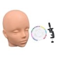 thumbnail image 2 of Bunblic Female Bald Mannequin Head Sturdy Realistic Versatile Professional Multipurpose Wig Styling Versatile Manikin Heads Accessory Skin, 2 of 8