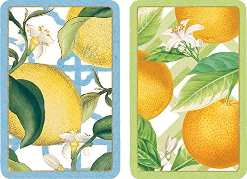 Playing Cards Citrus Double Pack Bridge Caspari by Caspari