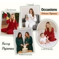 thumbnail image 4 of UVN Winter Pajama for Women Sweater Set Ladies Crewneck Tops and Long Pants Warm 2 Piece Loungewear, 4 of 10