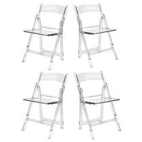 Clear Resin Folding Chair - Set of 4 by Chivari