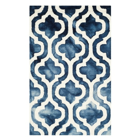 Safavieh Dip Dye Jolyon Faded Geometric Wool Area (Best Wool Area Rugs)