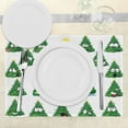 thumbnail image 3 of Ambesonne Christmas Place Mats Set of 4, Xmas Cartoon Funny, Standard Size, Green Yellow White, 3 of 6