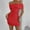 Red, variant on ZZwxWA Womens Summer Mini Ruched Bodycon Dress Off Shoulder Sleeveless Cocktail Party Short Fitted Dress