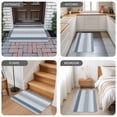 thumbnail image 6 of Blue Striped Door Mat&nbsp;Indoor Outdoor Entrance, Non Slip Rug for Kitchen Bathroom Entryway Rug, Boho Modern Geometric Abstract Art Ethnic Washable Doormat Floor Mat 24x36 Inch, 6 of 8
