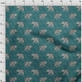 thumbnail image 3 of oneOone Organic Cotton Poplin Twill Fabric Elephant Block Printed Craft Fabric BTY 42 Inch Wide, 3 of 4