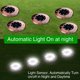thumbnail image 3 of 12 luces solares para jardín al aire libre, focos empotrados blancos en el suelo, luz solar enterrada impermeable, caminos, escaleras, paisajes, caminos, macizos de flores, 3 of 5