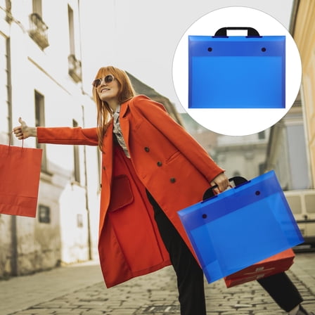 GOOHOCHY  A3 Album Clip Art Portfolio Binder Case Folder Travel Student Blue