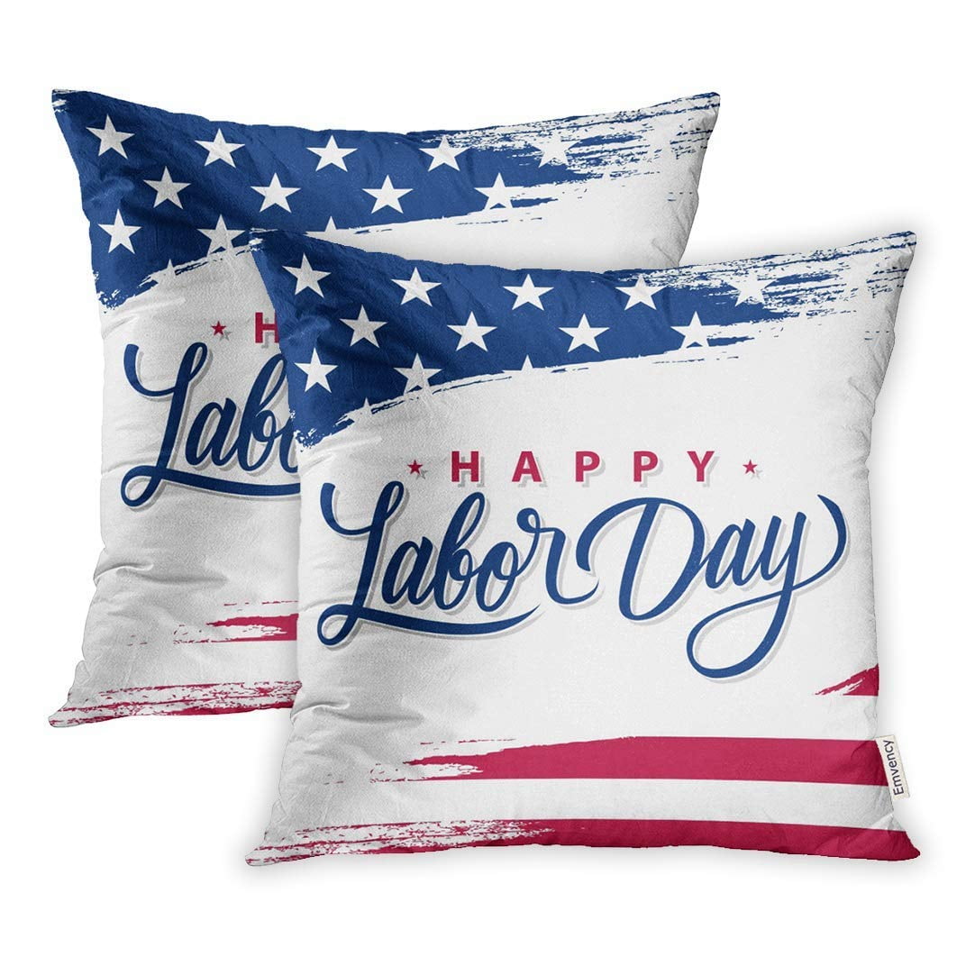 CMFUN USA Labor Day Brush Stroke in United States National Flag Colors