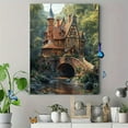 thumbnail image 4 of Fairytale Cottage River House Canvas Print/Wall Art， Perfect for Living Room， Bedroom， Bathroom， Office， and Hallway Decoration., 4 of 8
