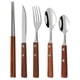 thumbnail image 1 of Utensilios de viaje de acero inoxidable, tenedor, cuchara, cuchillo, palillos, juego de utensilios portátiles, reutilizables, 5 piezas, 1 of 5